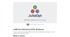 Desktop Screenshot of juliaopt.org