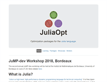 Tablet Screenshot of juliaopt.org